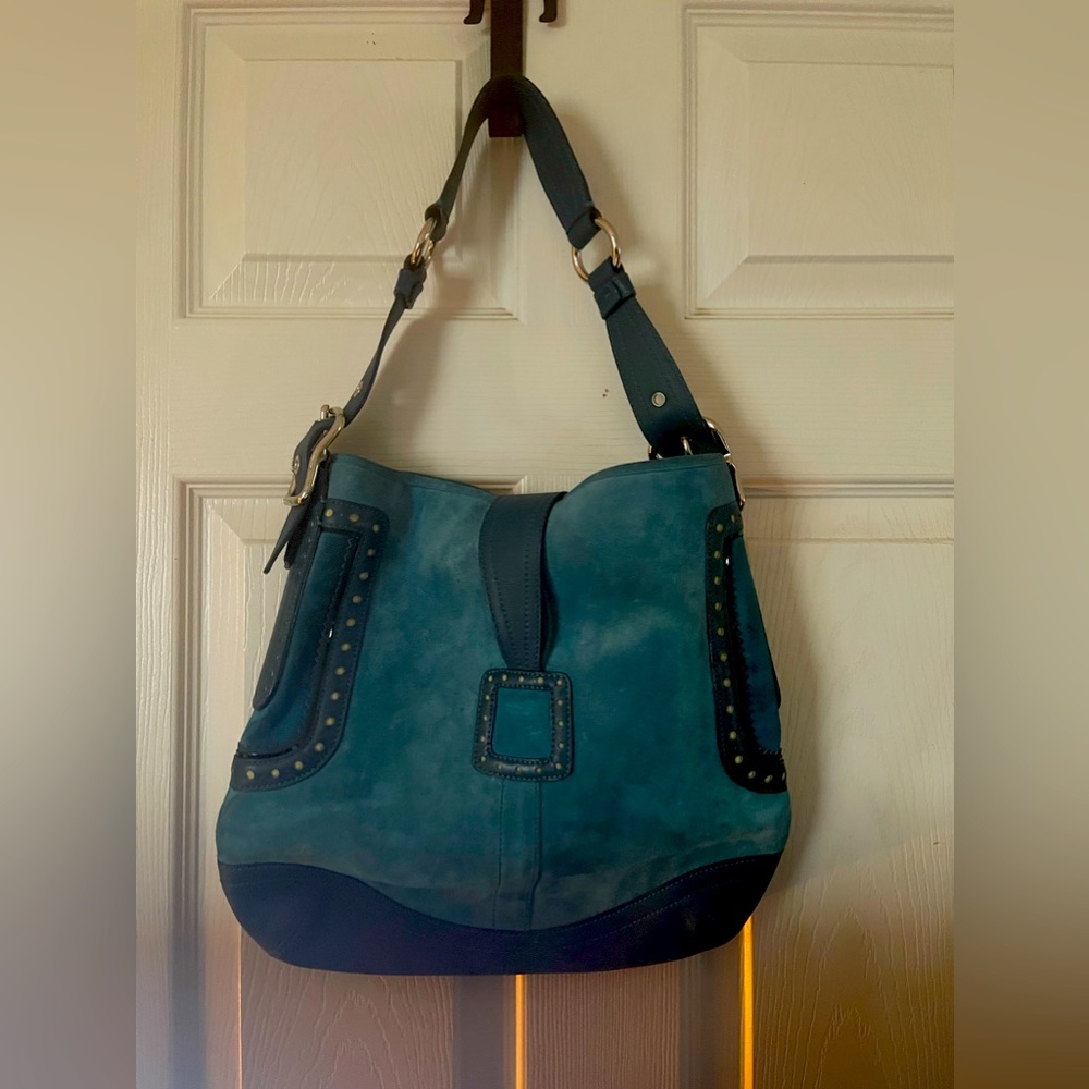 Coach Y2K Suede & Leather Hobo